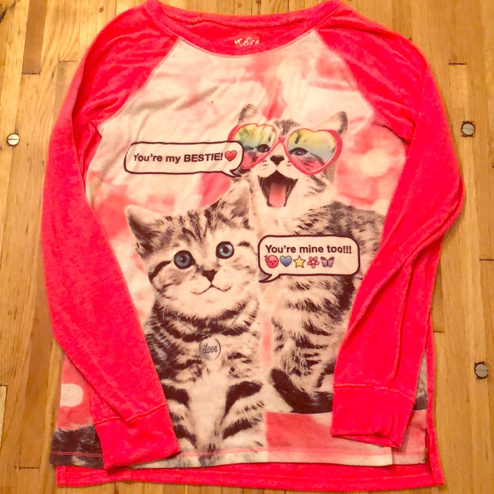 Justice pink light weight sweater